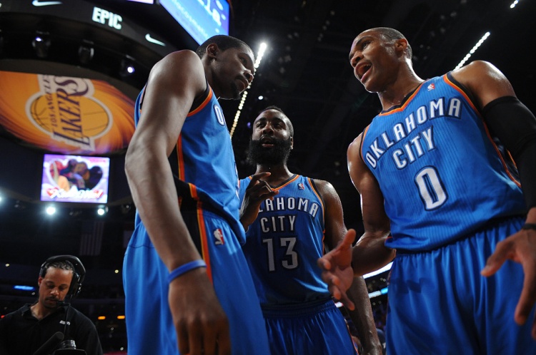 雷霆三少得分全部進(jìn)入歷史前20！他們是NBA歷史最大的如果嗎？